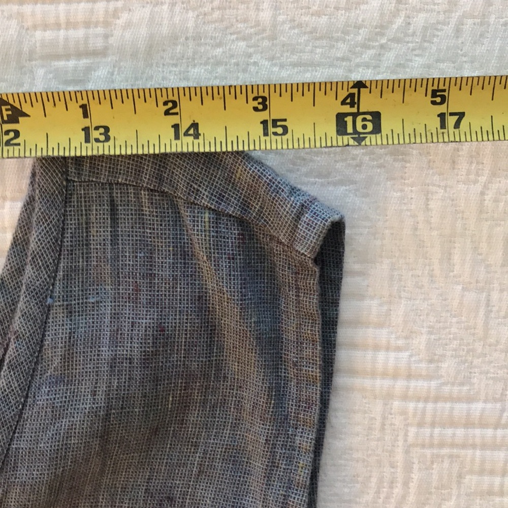 Flax by Jeanne Engelhart Linen Blue Jumper Dress w/ White Shirt 22 to 24 - Picture 10 of 16